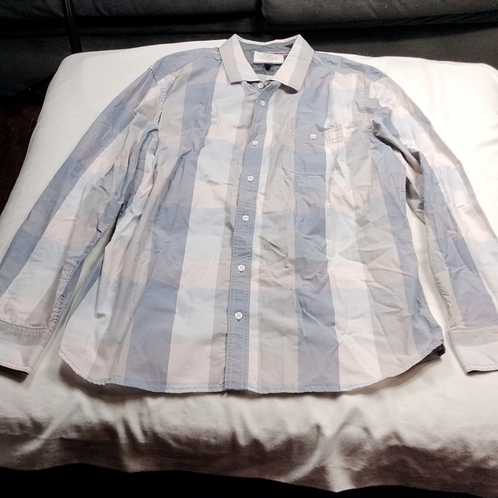 Flag & Anthem men's Long sleeved button down shirt size XL